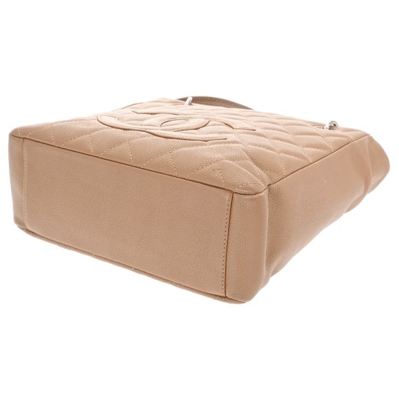 CHANEL PST Petite Tote Beige A20994 Women's Caviar Skin Bag - Picture 5 of 10